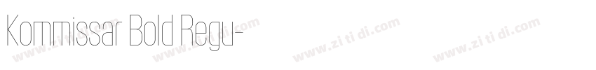 Kommissar Bold Regu字体转换